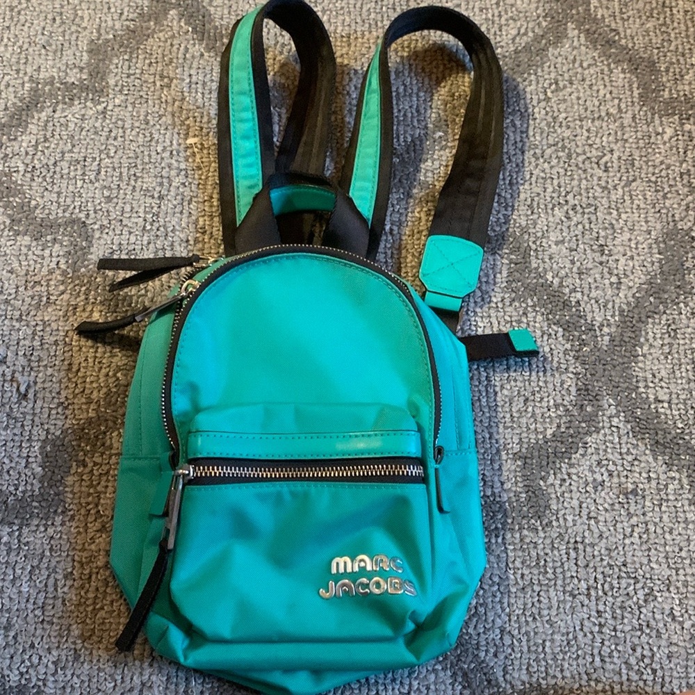 🌤️ MARC JACOBS Trek Pack Aqua Teal Mini Backpack 🌤️